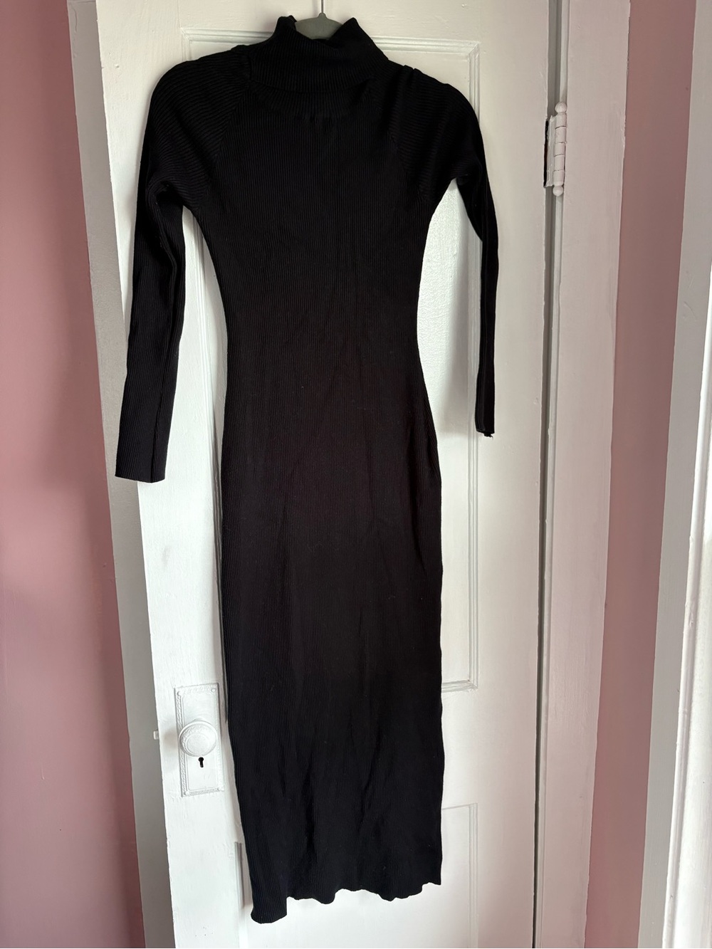 Petal & Pup Briar Ribbed Mock Neck Midi Dress 8